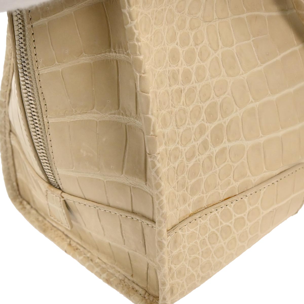 Loewe * Off-white Crocodile Amazona 36 Handbag