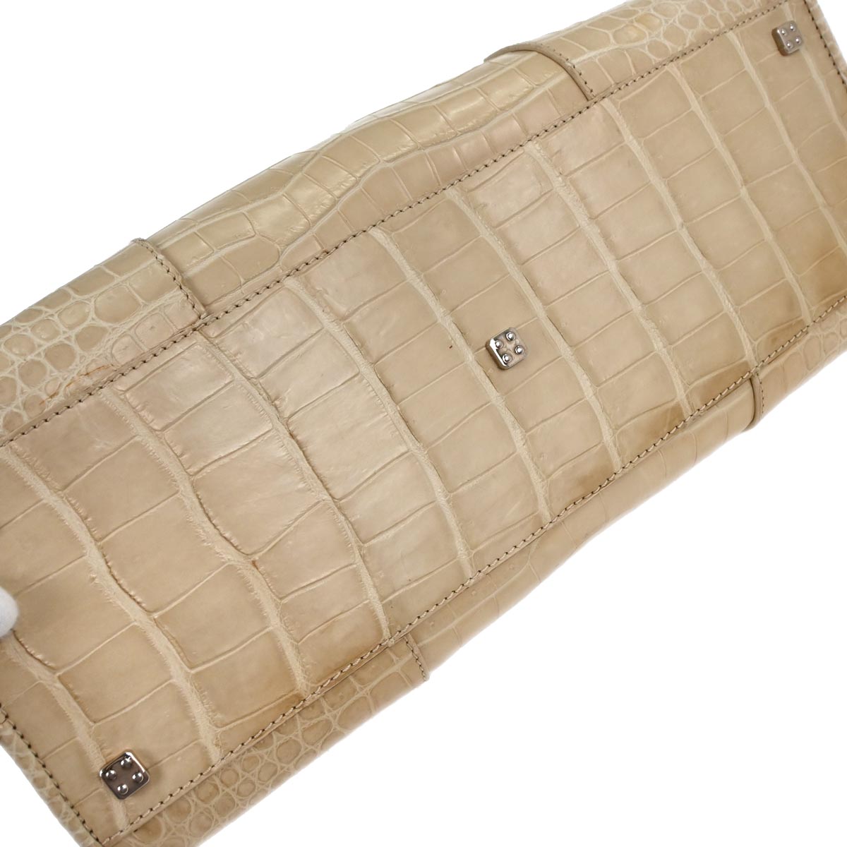 Loewe * Off-white Crocodile Amazona 36 Handbag