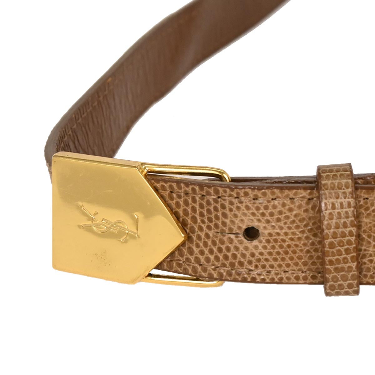 Yves Saint Laurent * Brown Lizard Shoulder Bag