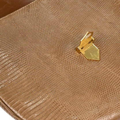 Yves Saint Laurent * Brown Lizard Shoulder Bag