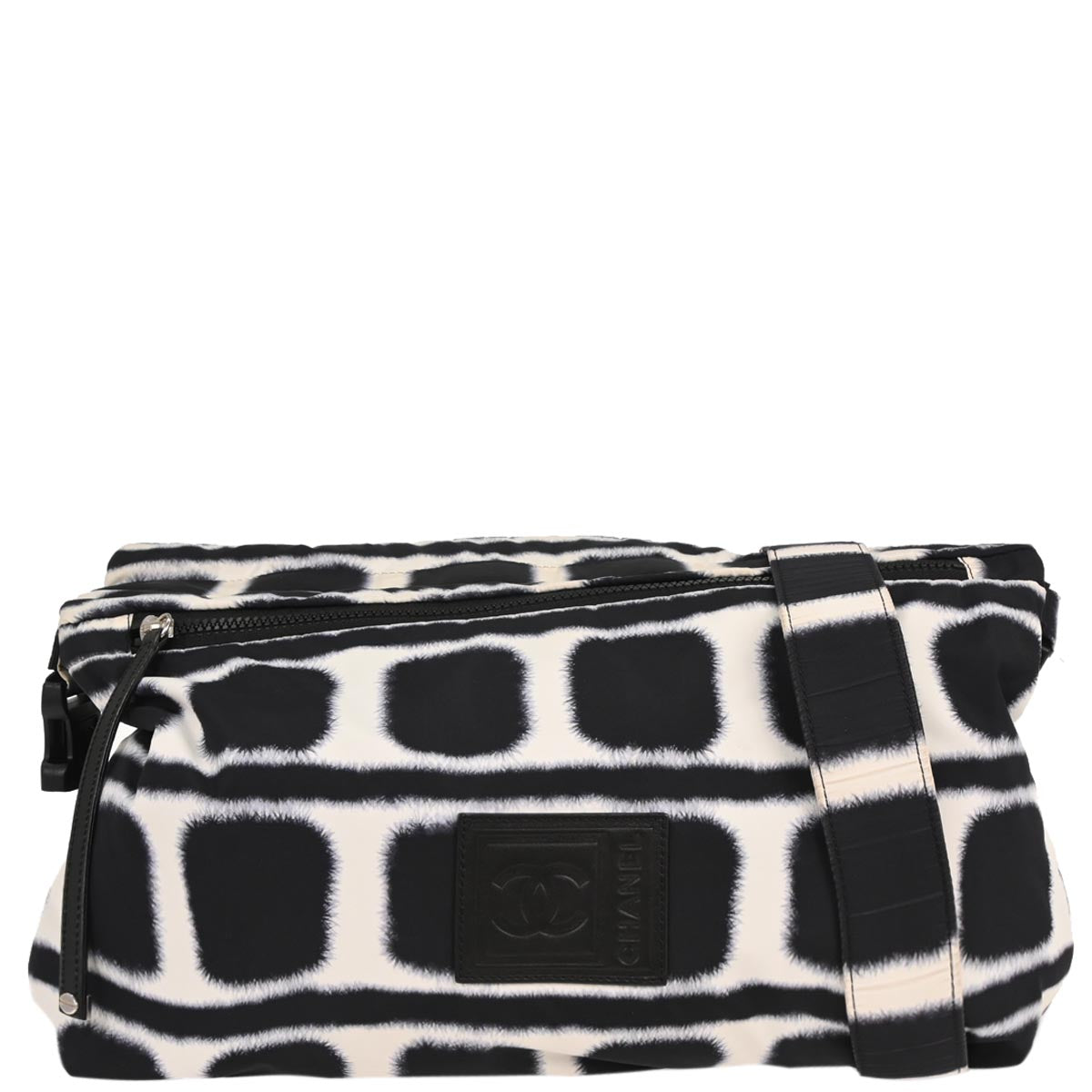 Chanel 2006-2008 Black Nylon Sport Line Reversible Shoulder Bag