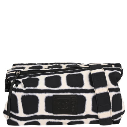 Chanel 2006-2008 Black Nylon Sport Line Reversible Shoulder Bag