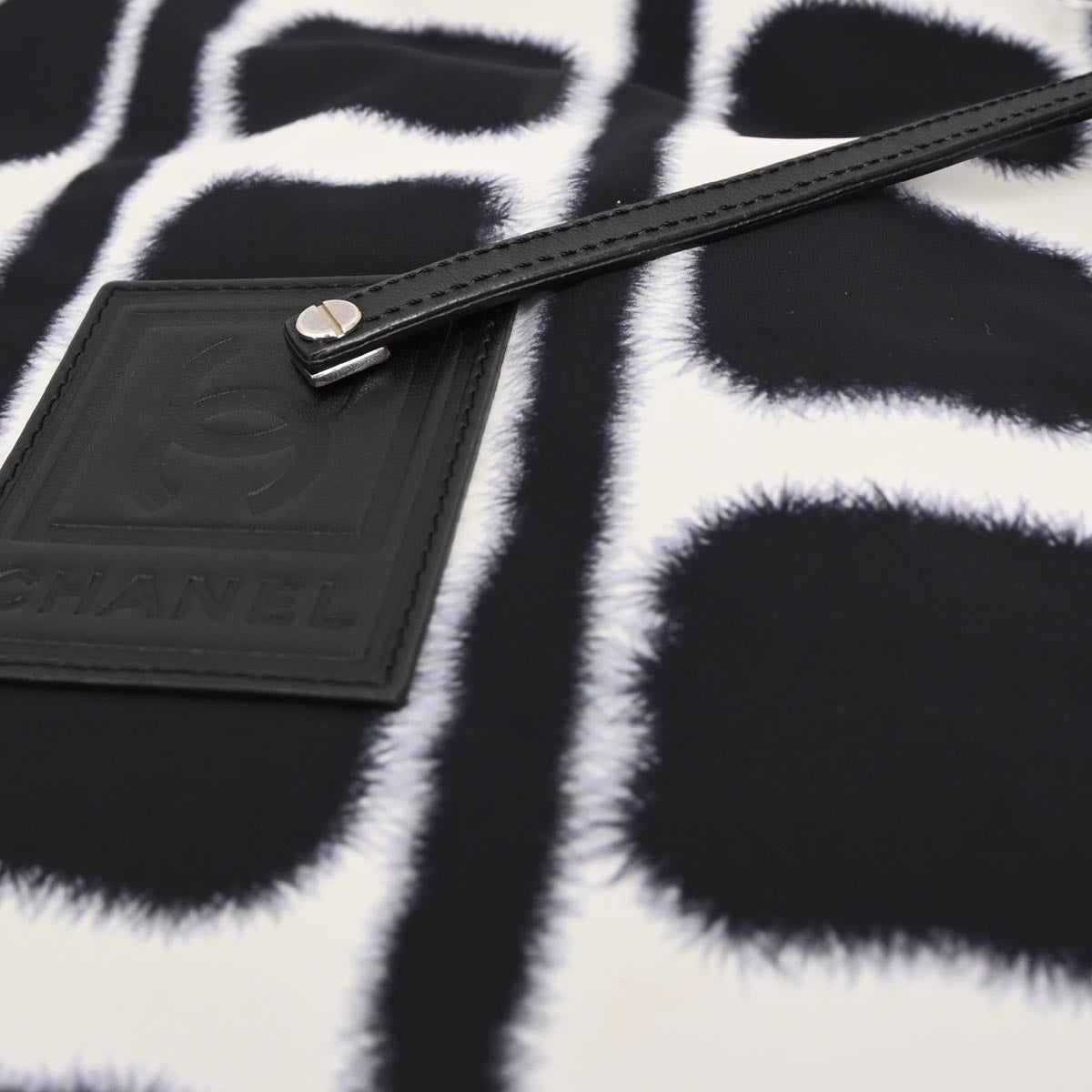 Chanel 2006-2008 Black Nylon Sport Line Reversible Shoulder Bag