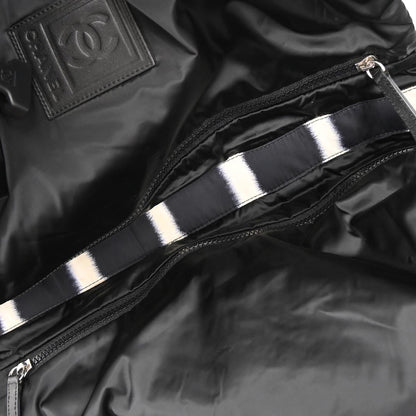 Chanel 2006-2008 Black Nylon Sport Line Reversible Shoulder Bag