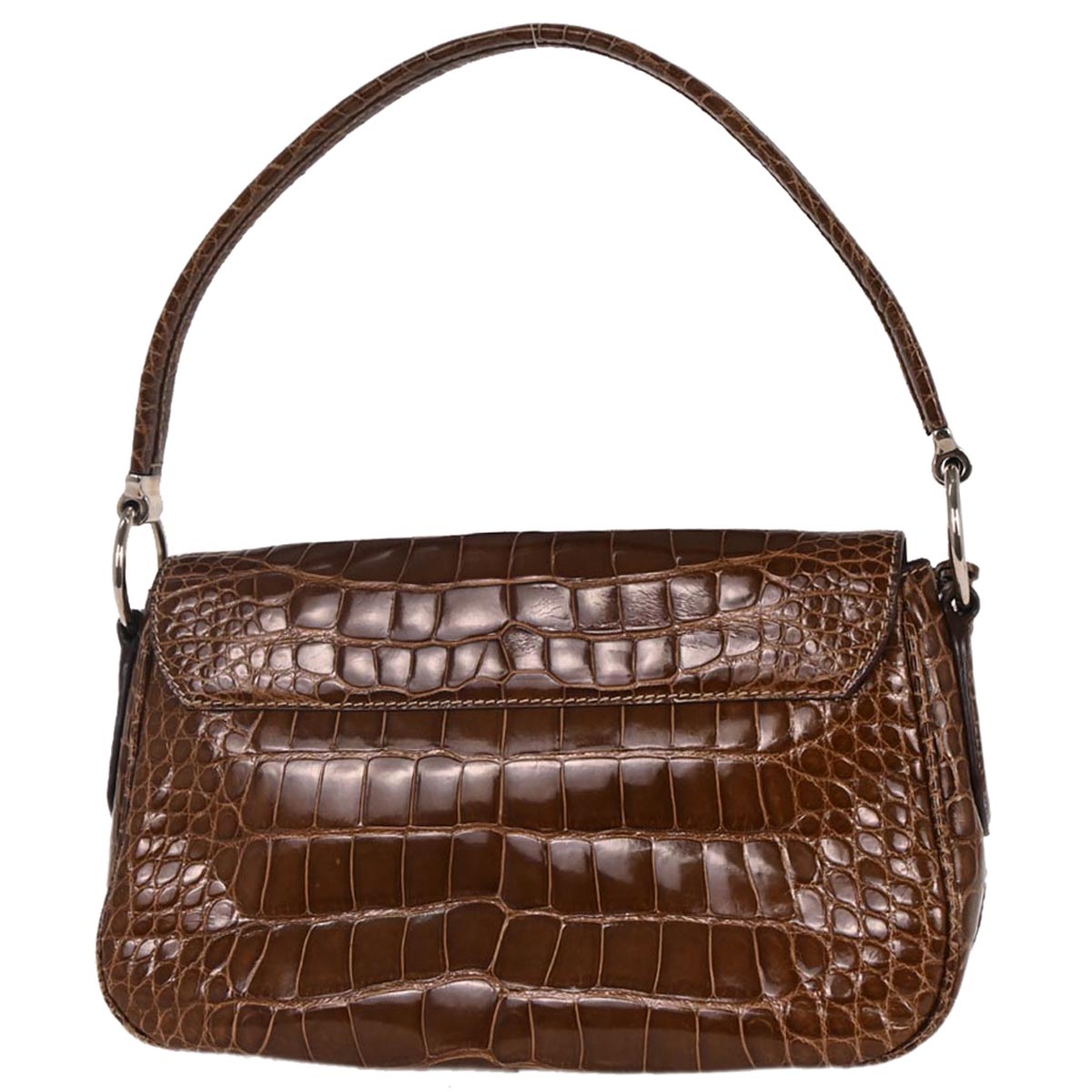Prada * Brown Crocodile Handbag