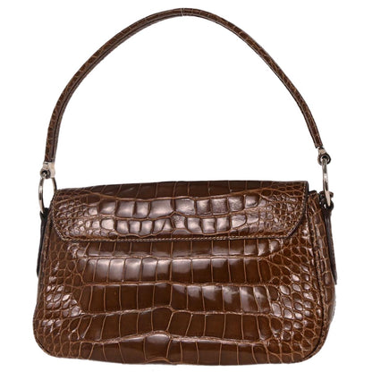 Prada * Brown Crocodile Handbag