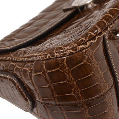 Prada * Brown Crocodile Handbag