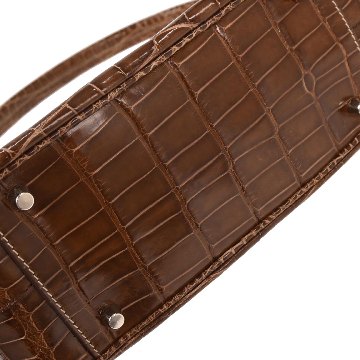 Prada * Brown Crocodile Handbag