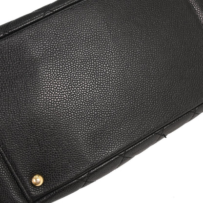 Chanel Black Caviar Petite Timeless Tote PTT Chain Handbag