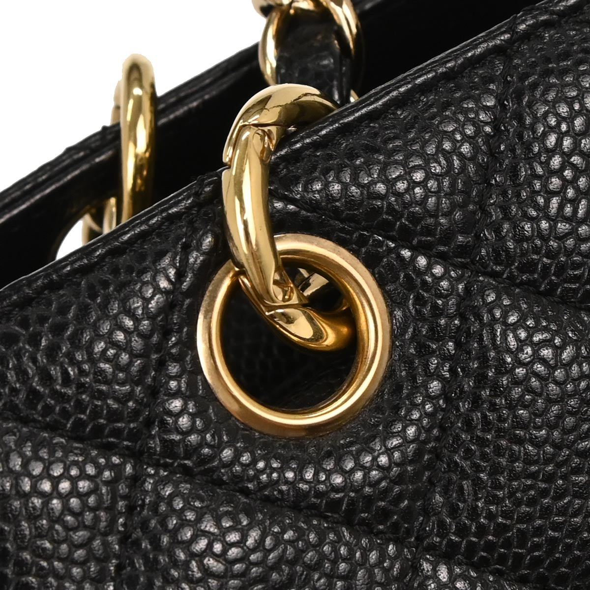 Chanel Black Caviar Petite Timeless Tote PTT Chain Handbag