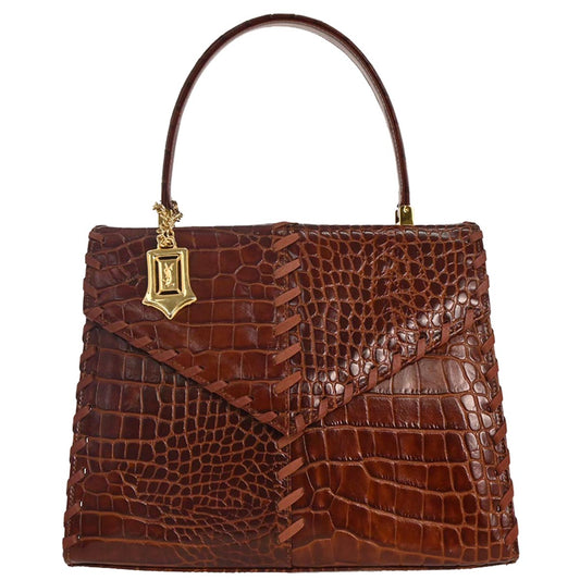 Yves Saint Laurent * Brown Leather Handbag