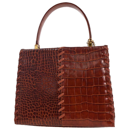 Yves Saint Laurent * Brown Leather Handbag