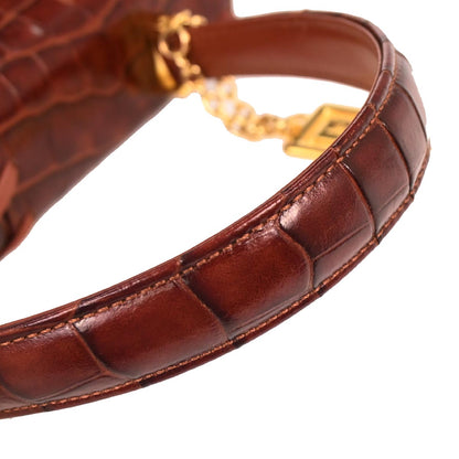 Yves Saint Laurent * Brown Leather Handbag