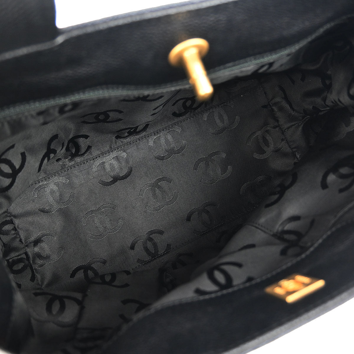 Chanel Black Caviar 2way Shoulder Tote Bag