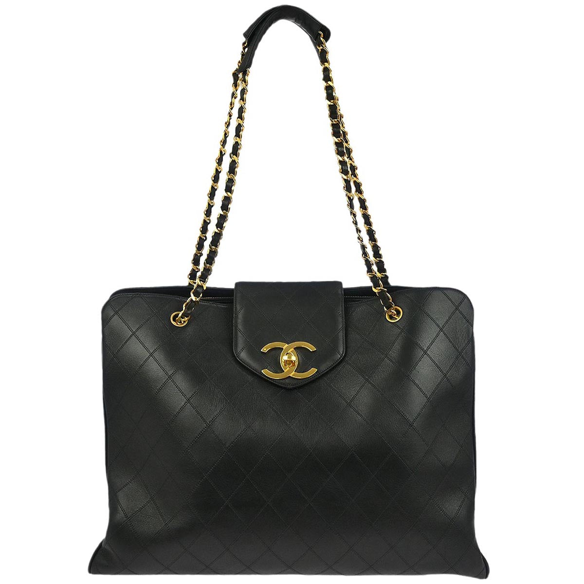 Chanel Black Lambskin Bicolore Supermodel Shoulder Bag