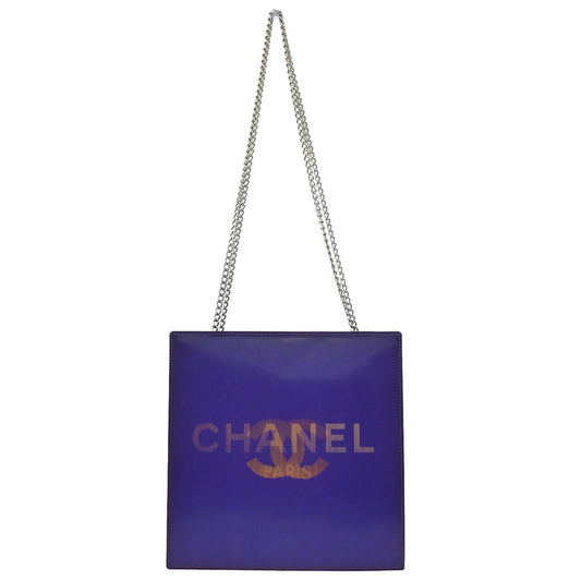 Chanel 2000-2002 Purple PVC Holographic Tote Bag