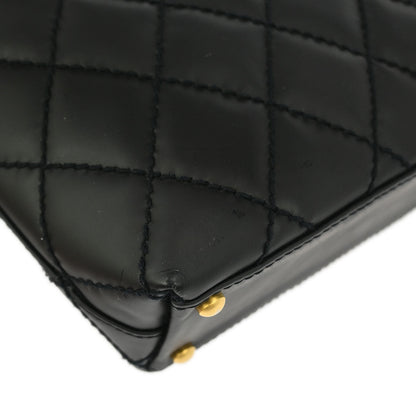 Chanel Black Calfskin Wild Stitch Tote Bag