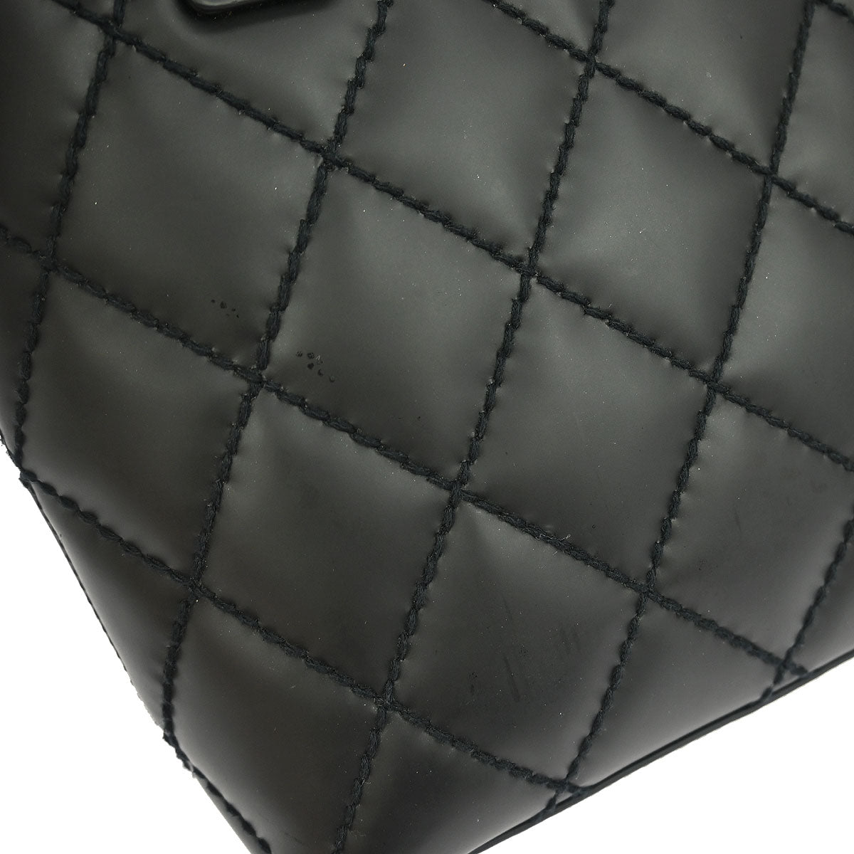 Chanel Black Calfskin Wild Stitch Tote Bag