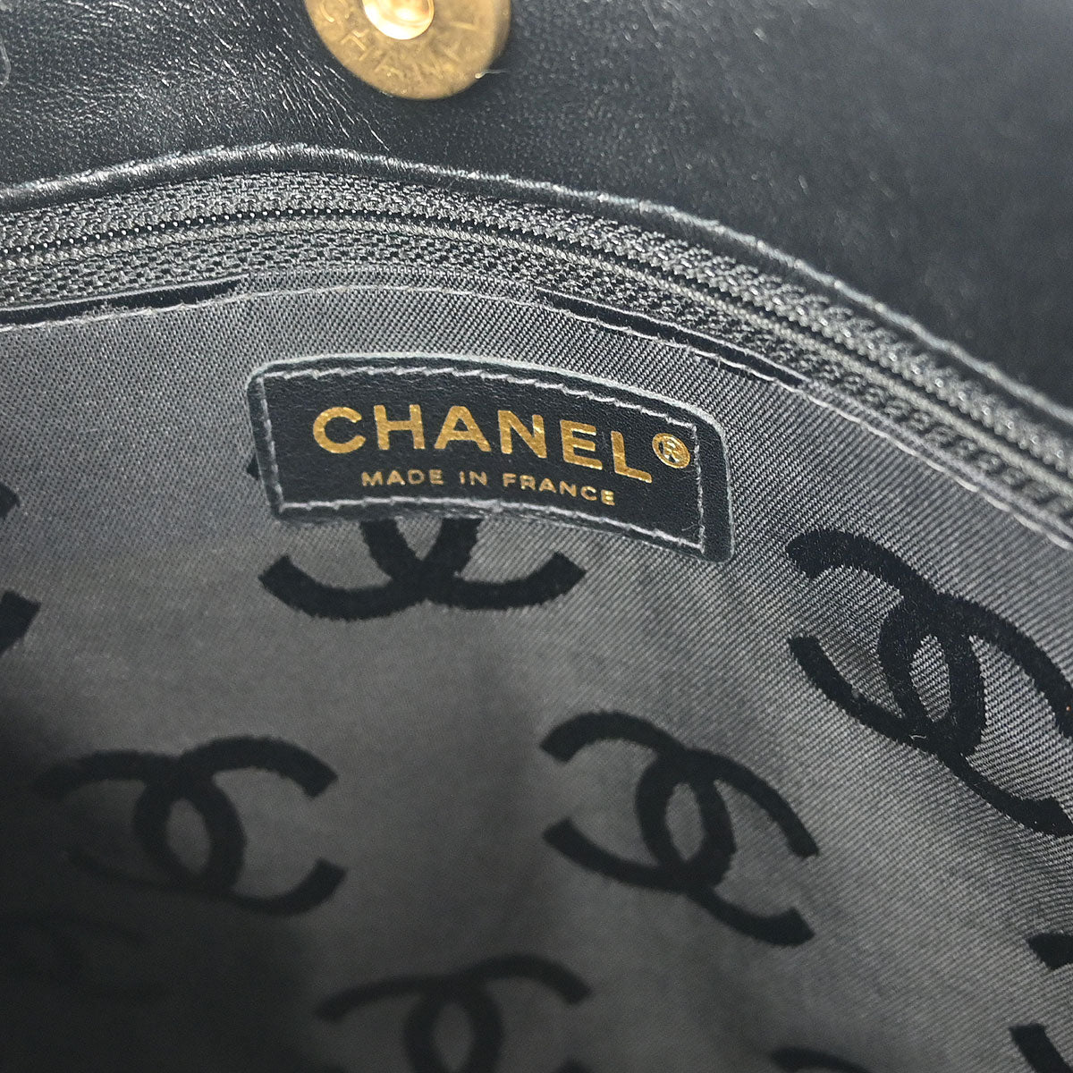 Chanel Black Calfskin Wild Stitch Tote Bag