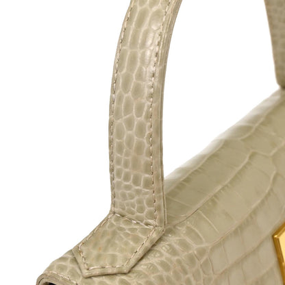 Yves Saint Laurent * Light Green Leather Handbag