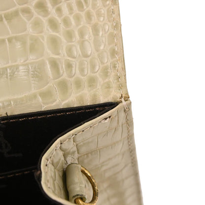 Yves Saint Laurent * Light Green Leather Handbag