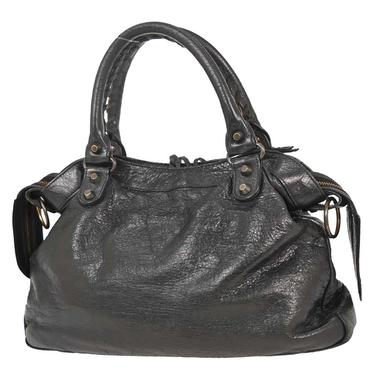 Balenciaga Black The Town 2way Shoulder Handbag