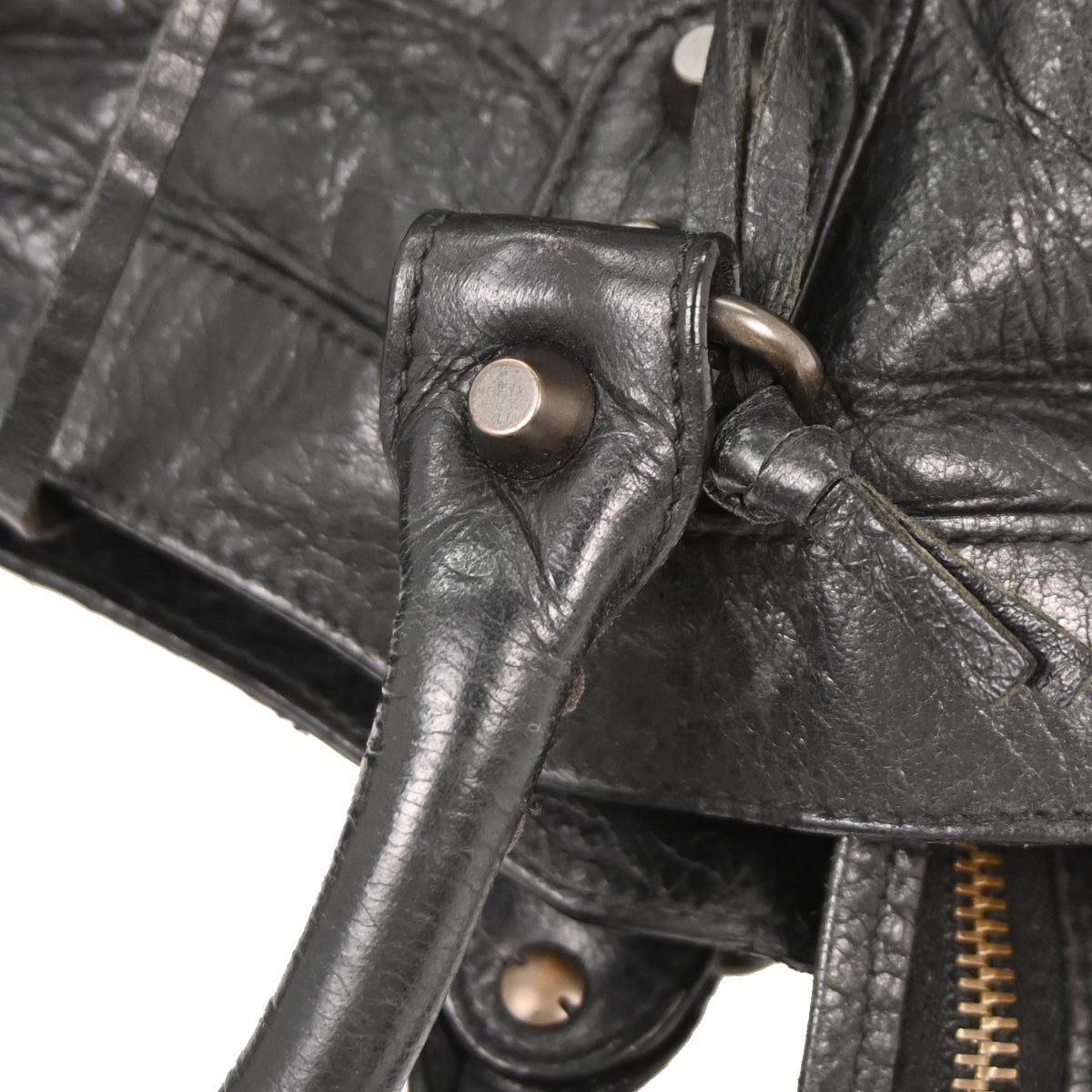 Balenciaga Black The Town 2way Shoulder Handbag