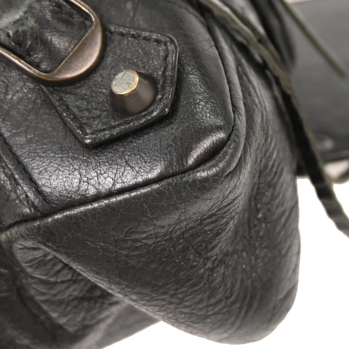 Balenciaga Black The Town 2way Shoulder Handbag