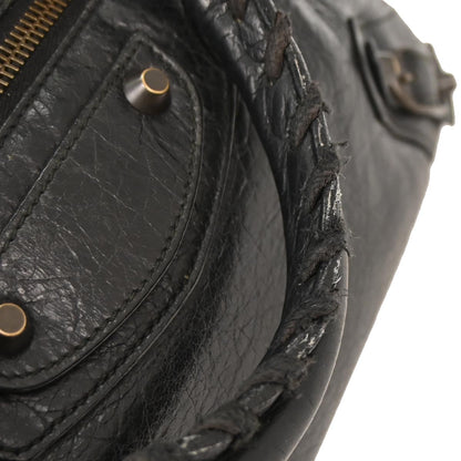 Balenciaga Black The Town 2way Shoulder Handbag