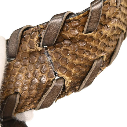 Chloe * Brown Python Silverado Handbag