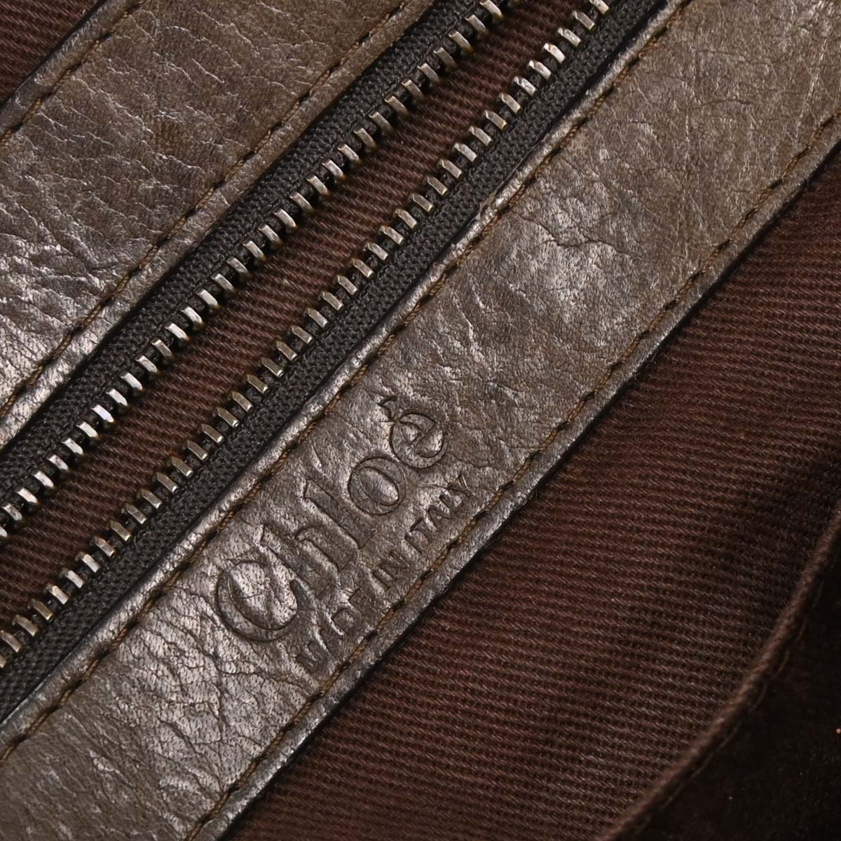 Chloe * Brown Python Silverado Handbag