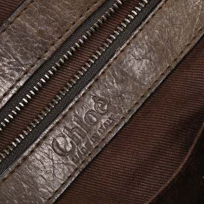 Chloe * Brown Python Silverado Handbag