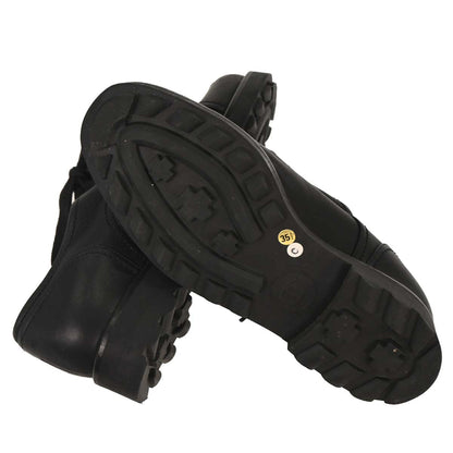 Chanel * Black Leather Shoes #35