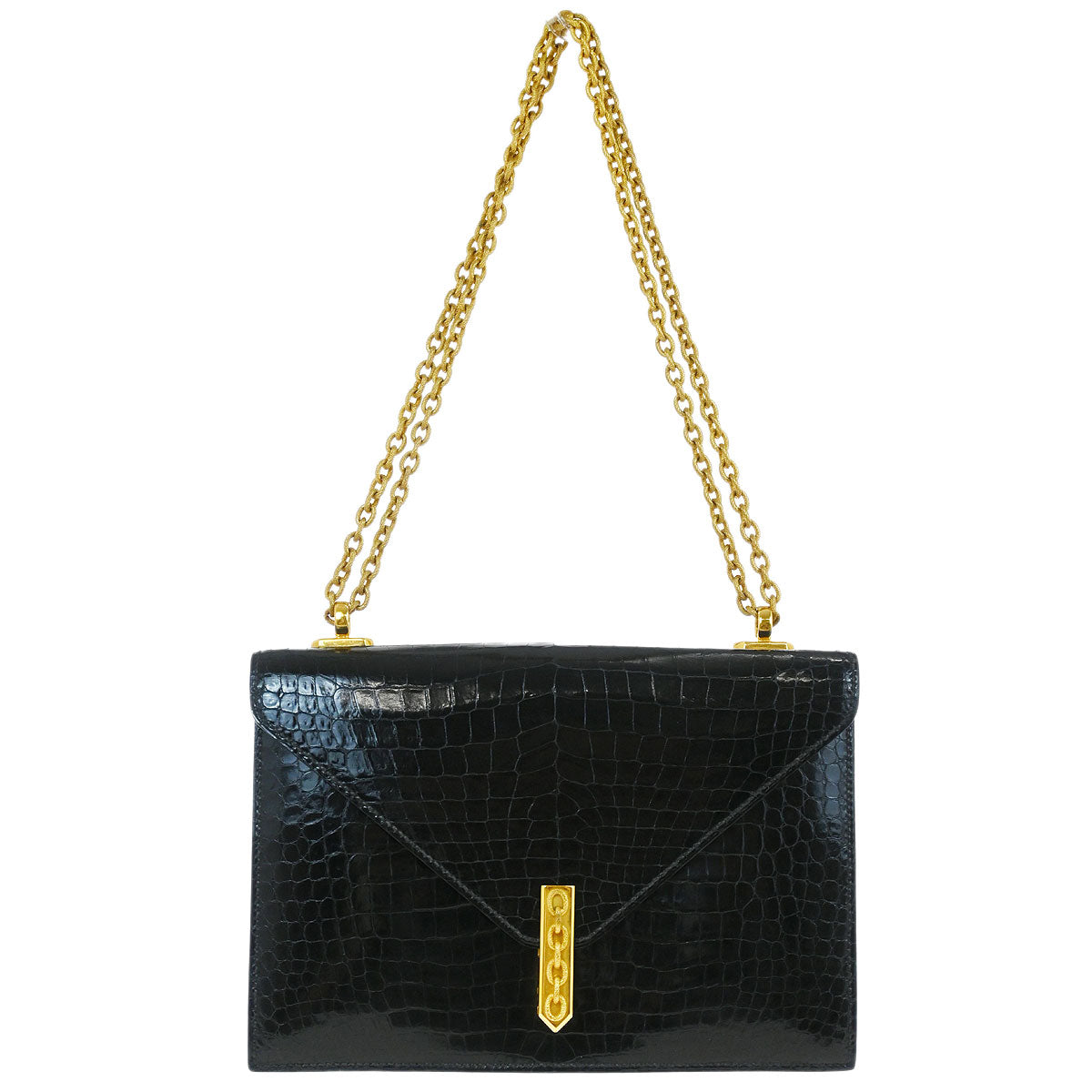 Hermes * Black Porosus Alcazar Shoulder Bag
