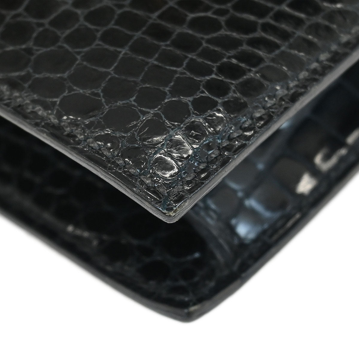 Hermes * Black Porosus Alcazar Shoulder Bag