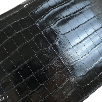 Hermes * Black Porosus Alcazar Shoulder Bag