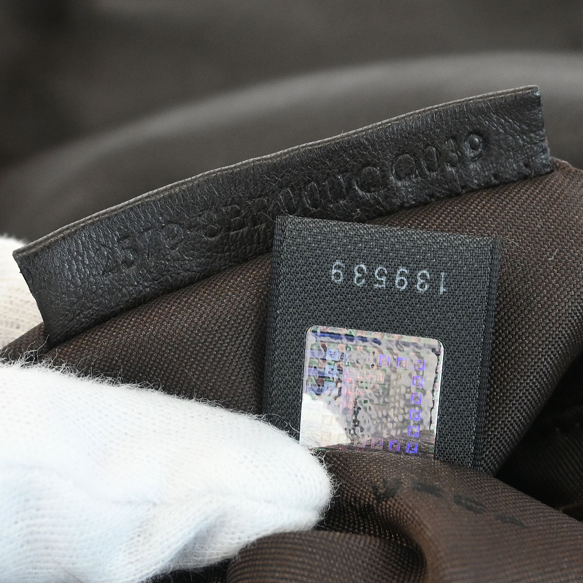 Fendi * Brown Fur へび Mamma Baguette Handbag