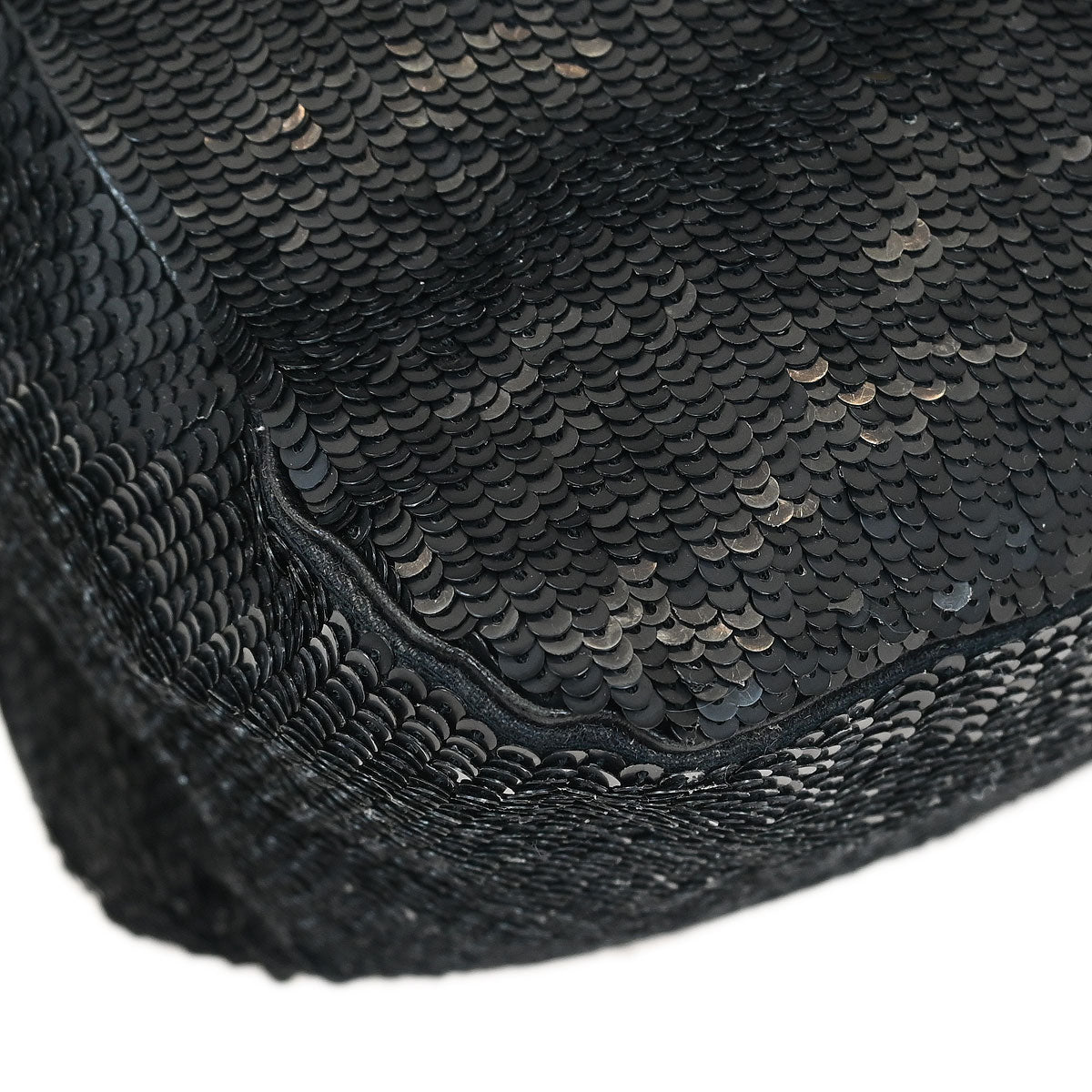 Fendi * Black Sequins Lizard Handbag