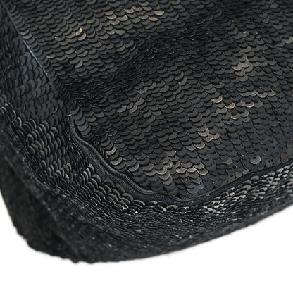 Fendi * Black Sequins Lizard Handbag
