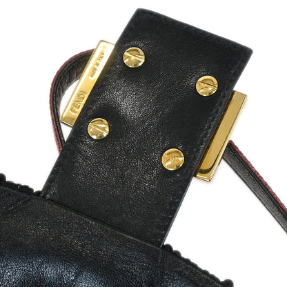 Fendi * Black Sequins Lizard Handbag