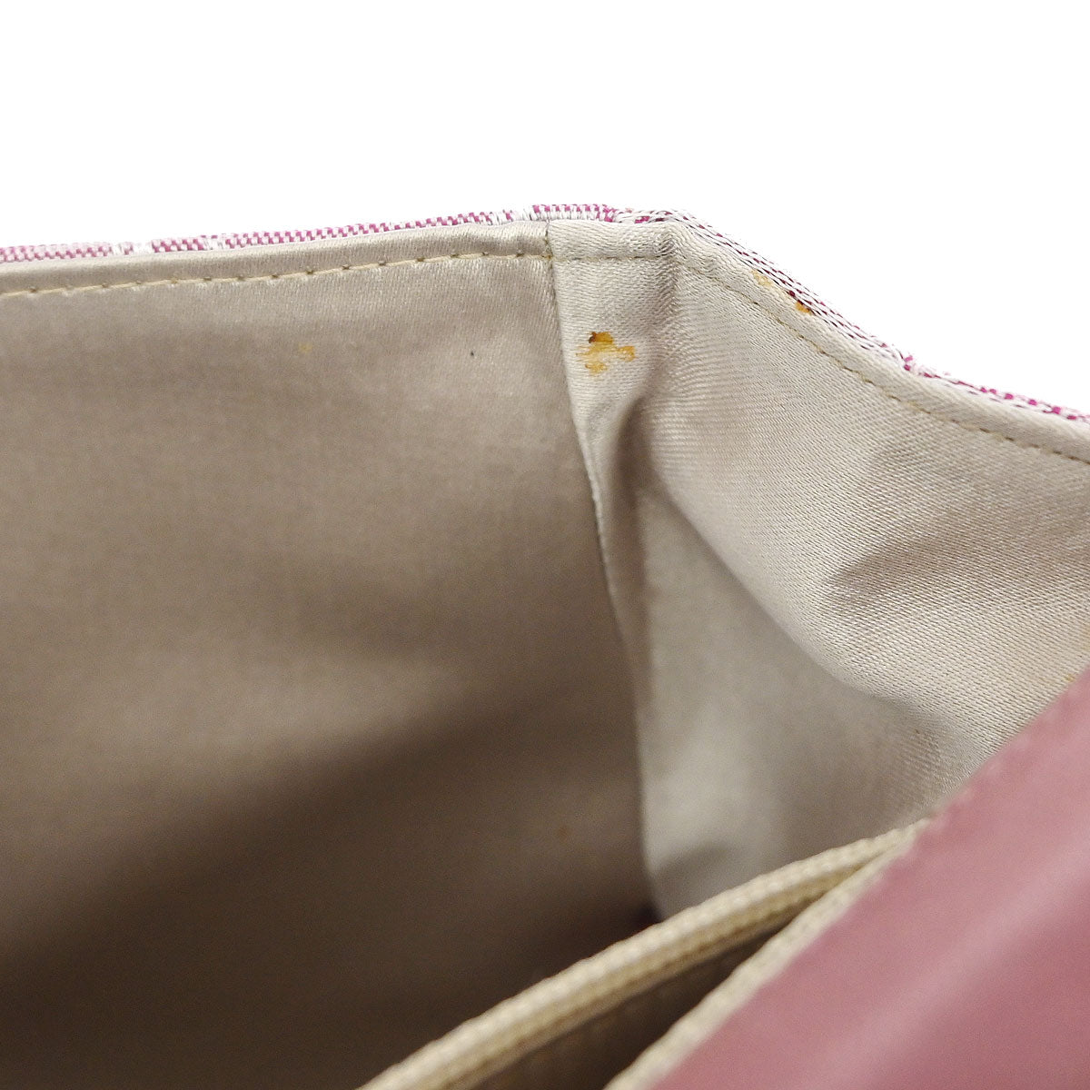 Chanel Pink Nylon Jacquard Travel Line Single Flap Shoulder Bag