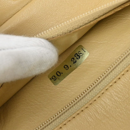 Chanel Beige Lambskin Small Classic Double Flap Shoulder Bag