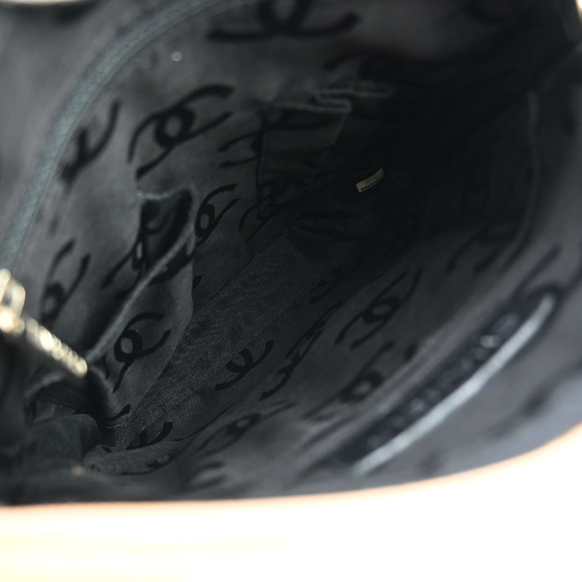 Chanel Beige Black Calfskin Cambon Ligne Crossbody Bag