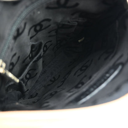 Chanel Beige Black Calfskin Cambon Ligne Crossbody Bag