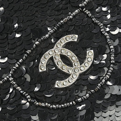 Chanel Black Sequins Handbag