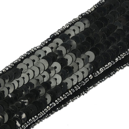 Chanel Black Sequins Handbag