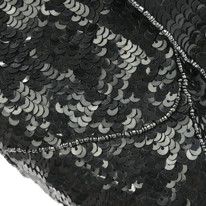 Chanel Black Sequins Handbag