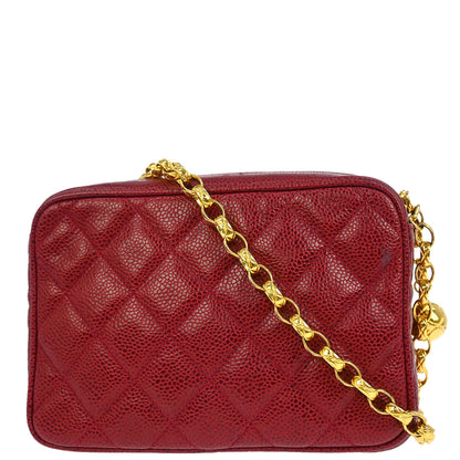 Chanel Red Caviar Camera Bag Mini
