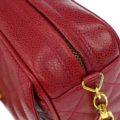 Chanel Red Caviar Camera Bag Mini