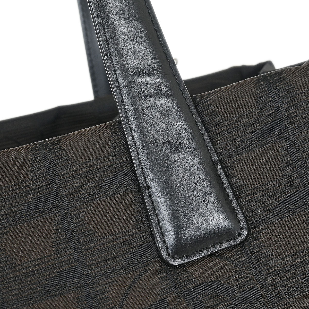 Chanel 2005-2006 Brown Black Jacquard Nylon Travel Line Tote Bag